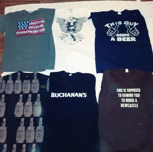 Beer brewing & music resale lot deal shirts #3